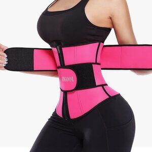 Waist Trainer Trimmer Belt Sauna Corset Cincher with Zipper